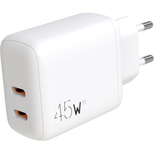 Eryi-45w Chargeur 2 Ports Usb-C, Charge Rapide, Type-C Pd 3.0, Blanc, Compatible Avec Iphone 15 Pro 14 13 12 Ipad Apple Watch Air[2364]