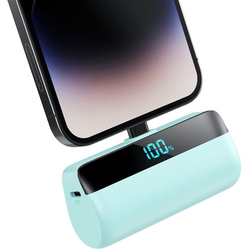 Eryi-Mini Batterie Externe Pour Iphone 5200mah, Power Bank Charge Rapide 20w Pd Chargeur Externe Ultra-Compact Avec Écran Led, Ch[3905]