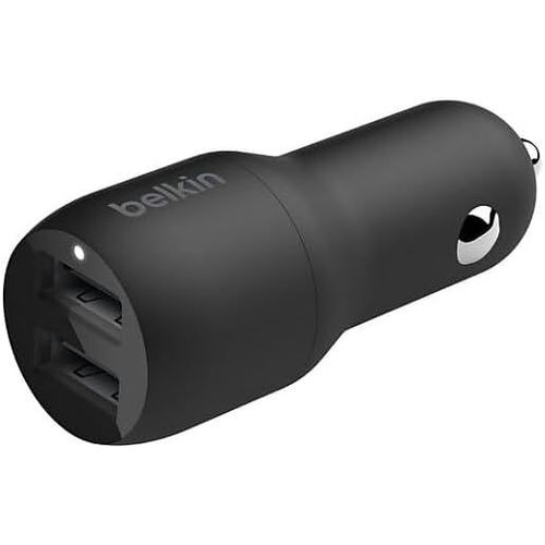 Eryi-Chargeur De Voiture Double Usb Boost Charge 24 W (Pour Iphone 14,14 Plus, 14 Pro, 14 Pro Max, 13, 12 Et Modèles Précédents, [2182]