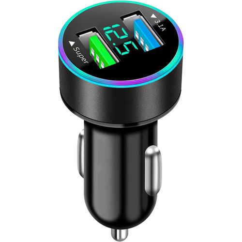 Eryi-Allume Cigare Usb, Total 66w [Super & 3.1a] Chargeur De Voiture, Prise Usb Charge Rapide 12v, Double Adaptateur Chargeurs De[2192]