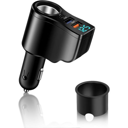 Eryi-Chargeur Allume-Cigare Usb-C 106w 4-En-1, Prise 12v/24v 30w Pd&qc3.0, Charge Ultra-Rapide, Mini Adaptateur, Compatible Avec [2600]