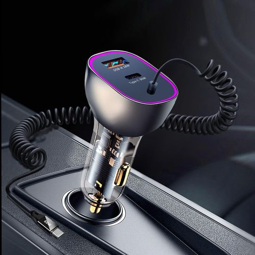 Eryi-Dernier Chargeur Voiture Usb C, 90w Super Rapide Allume Cigare Usb C Prise 3 Ports Pd3.0 & Qc3.0 Avec 1,5 M Rapide Type C Câ[3040]