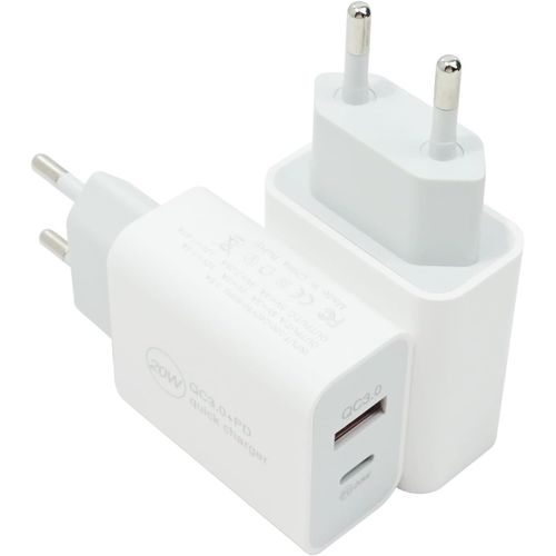 Eryi-2 Pièces Chargeur Usb C, 20w Chargeur Usb C, Compatible Avec Iphone 15 14 13 12 11 Pro Max Se Xs Xr 8 7 6s Plus Mini Se, Pad[3686]