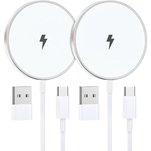 Eryi-Chargeur Induction Iphone 2m 2pack, 15w Chargeur Mag-Safe Pour Iphone 16/16 Pro/15 Pro Max/15 Plus/15/14/13/12/11, Chargeur [3495]