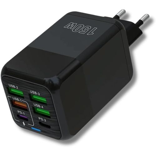 Eryi-Chargeur Usb, Charge Super Rapide De 150 W, 6 Ports Usb, 2 Ports De Type C Et 4 Ports Usb Type A, Compatible Avec Iphone, Sa[4434]