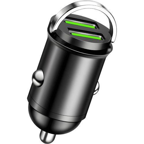 Eryi-Chargeur Allume Cigare Usb Rapide 100w 2 Ports 100w/5a Chargeur Voiture Compact Métal Compatible Iphone 16 15 14 Pro Max, Ga[3297]