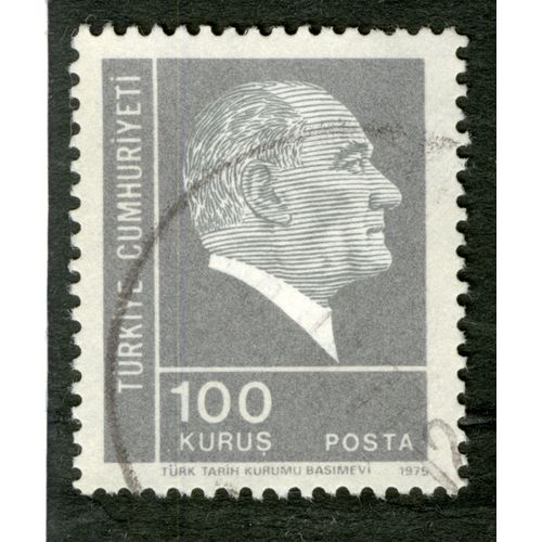 Timbre Oblitéré Rurkiye Cumhuriyeti, Posta 1975, 100 Kurus