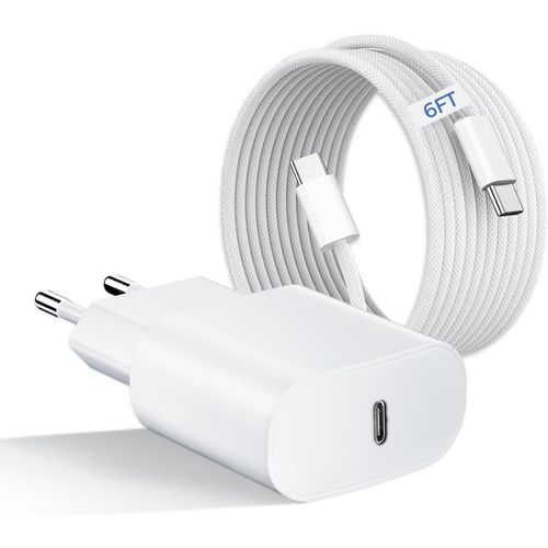 Eryi-Chargeur Charge Rapide Pour Iphone 16/16 Pro/16 Pro Max/16 Plus/15/15pro/15pro Max/15 Plus/Pour Ipad Pro/Air, 30w Usb C,Adap[4452]