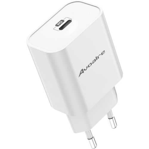Eryi-20w Chargeur Iphone Usb C, Chargeur Iphone Charge Rapide Compatible Power Delivery 3.0 Et Qc 3.0 Chargeur Mural Pour Iphone [3998]