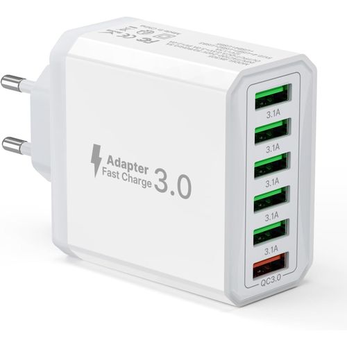 Eryi-33w Usb Chargeur Iphone Rapide, Bloc Prise Qc3.0 Pour Iphone 15 Pro Max 14 Plus 13 12 11 Se Xr, Ipad Pro, Samsung, Multipris[3094]