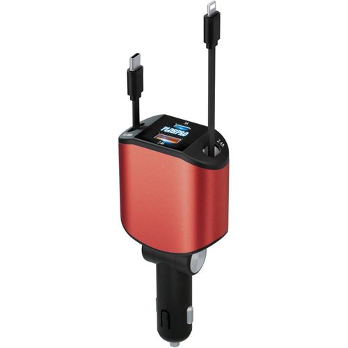Eryi-Chargeur De Voiture Rétractable, Charge Allume Cigare Usb C 4 En 1, 12v/24v Compatible Avec Galaxy S25/S24/S23/Ultra Iphone [4023]