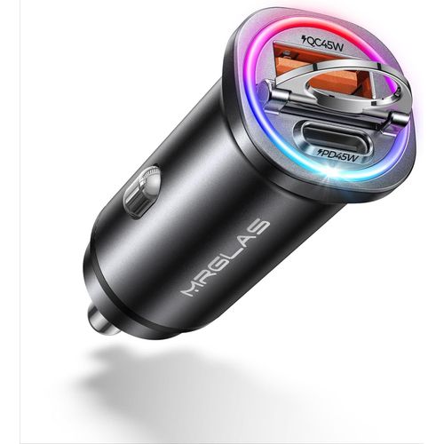 Eryi-Chargeur De Voiture Usb C 90 W À Charge Super Rapide, [Pd45w & Qc45w] Adaptateur De Chargeur De Voiture [Encastré] [Entièrem[2267]