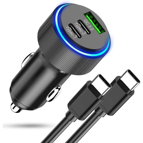 Eryi-Chargeur De Voiture Usb C 66 W, Pd&qc3.0 Adaptateur Prise Allume-Cigare Recharge Rapide Chargeur Voiture Téléphone Portable [2243]