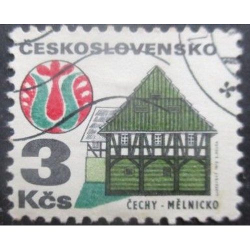 Tchecoslovaquie N°1920a Fluo Oblitéré