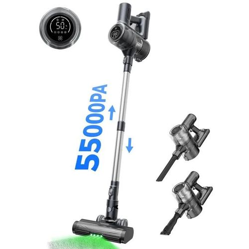 PROSCENIC P13 - Aspirateur Balai sans Fil multifonctions 6 en 1- Aspirateur Puissante 55KPa - Anti-enchevêtrement - Autonomie 45 Min