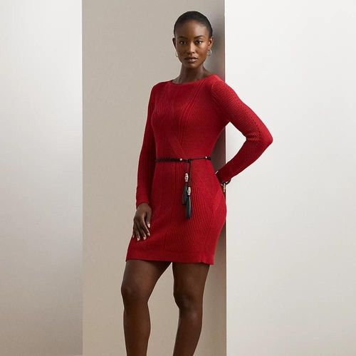 Robe-Pull En Coton Mélangé Pointelle