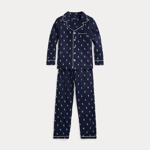 Pyjama Poney Polo En Sergé De Flanelle