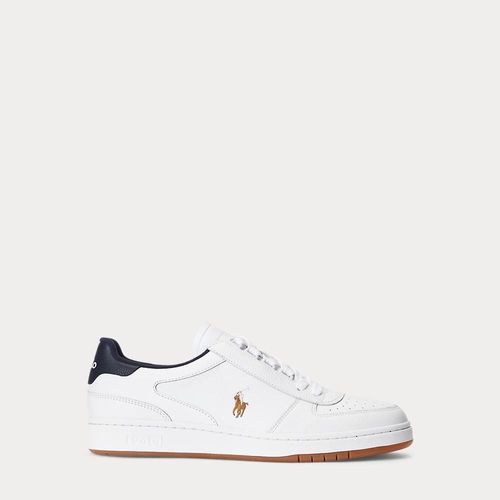 Baskets Basses Court En Cuir