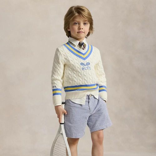 Pull De Cricket Brodé En Coton