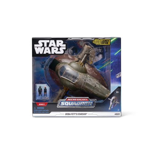 Bizak Star Wars Micro Galaxy Squadron Navire Deluxe Boba Fett Comprend 2 Figurines 62610027