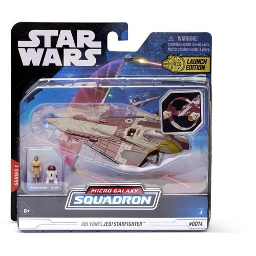 Bizak Star Wars Micro Galaxy Squadron Nave Delta 78 Jedi Starfighter Comprend 2 Figurines 62610014