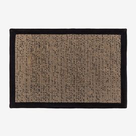 Paillasson En Jute (60x40 Cm) Gimendy Noir
