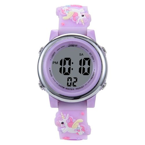 Montre Enfant Étanche Numérique Sport, Montre Conception De Dessin Animé 3d Digitale, Led Rétro Eclairage Pour 3 À 11 Ans Fille Garçon