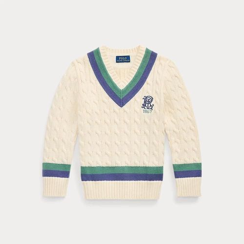 Pull De Cricket Brodé En Coton