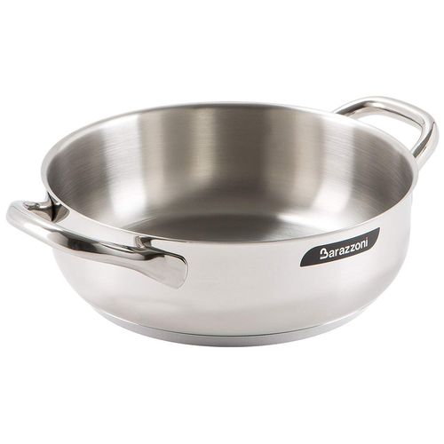 Barazzoni Chef Line Casserole, Acier, Acier, 24.9 X 33.0 X 8,5 Cm