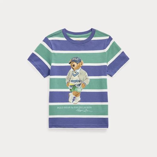 T-Shirt Polo Bear Rayé Jersey De Coton