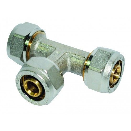 Té égal à compression pour tube multicouche - diam 16 mm BOUTTÉ