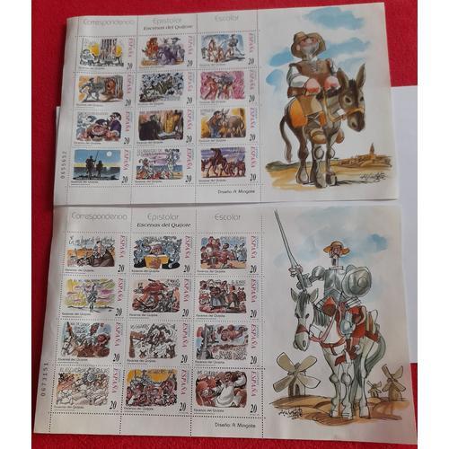 Espagne - Timbres 1998 - Petites Feuilles "Don Quixote" (Yt 3132 - 3155) Non Oblitéré Avec Gomme D'origine