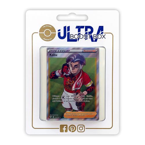 Kabu 186 189 Full Art Secr Te - Ultraboost X Epée Et Bouclier 3 Tén Bres Embrasées - Coffret De 10 Cartes Pokémon Françaises