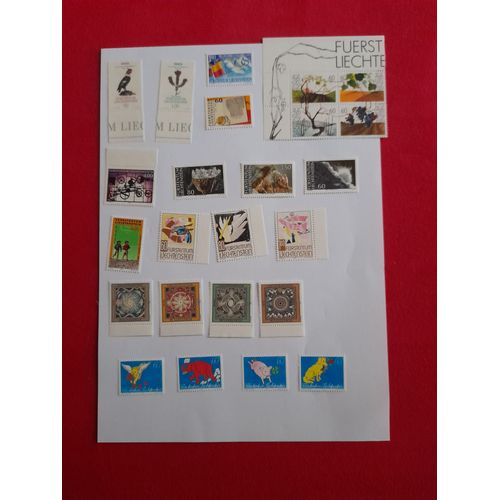 Timbres Neufs - Liechtenstein 1994 - Année Complète
