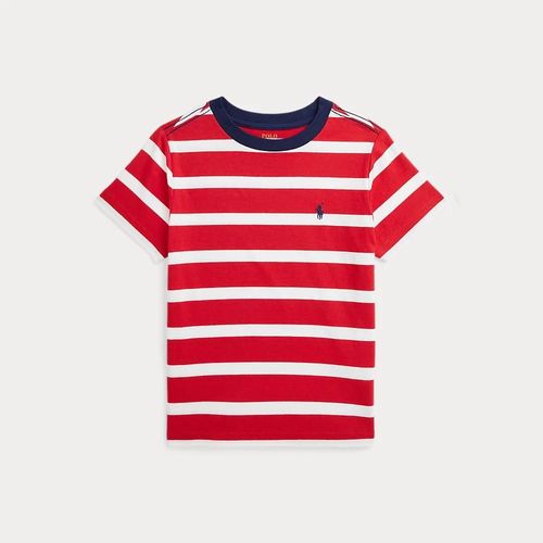 T-Shirt Rayé Contrasté Jersey De Coton