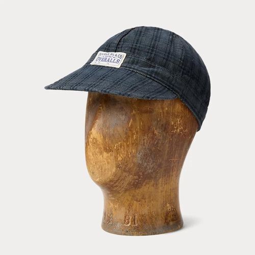 Casquette En Jacquard De Denim Écossais