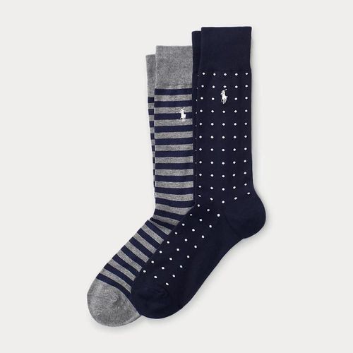 2 Paires De Chaussettes Pois Et Rayures