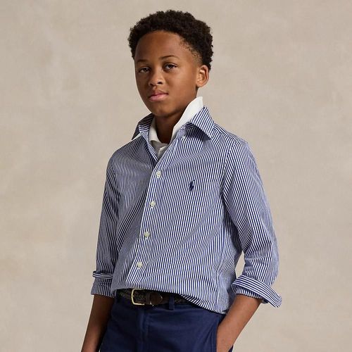 Chemise Habillée Cintrée En Coton Rayé