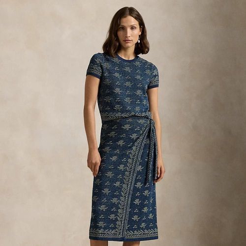 Jupe Portefeuille Fleurie En Coton