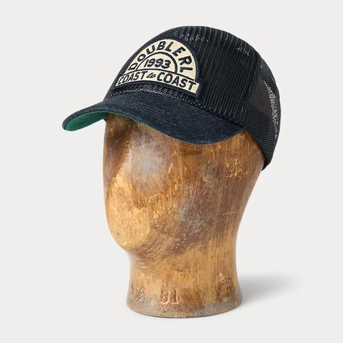 Casquette En Filet À Visière En Denim