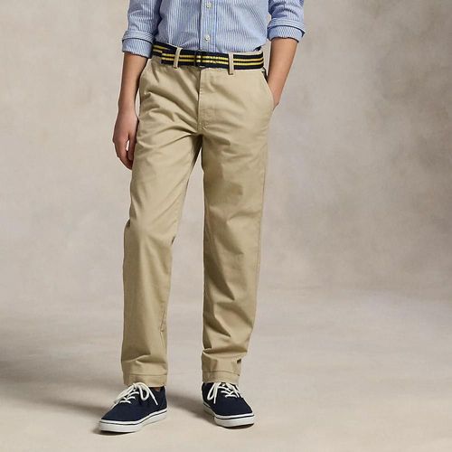 Pantalon Slim Fit Ceinturé Sergé Stretch