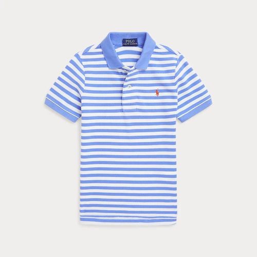 Polo En Coton Piqué Rayé