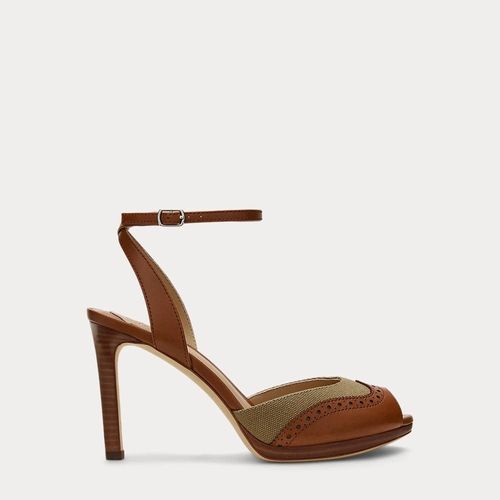 Sandales Kyla Bout Golf Toile Vachette