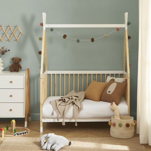 Lit Banquette Enfant En Bois 60x120cm - Bois Clair