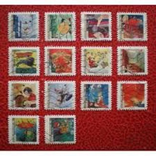 "Meilleurs Voeux" Illustrations Diverses De Fêtes Série Complète Année 2009 Autoadhésifs N° 372 373 374 375 376 377 378 379 380 381 382 383 384 385 Yvert Et Tellier