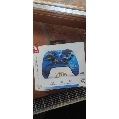 Manette Switch Power A Link Zelda Bleu