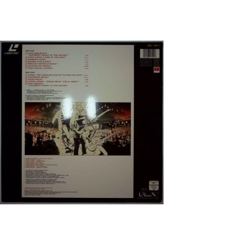Cdv Compact Disque Vidéo "Dire Straits Alchemy" Édition Or