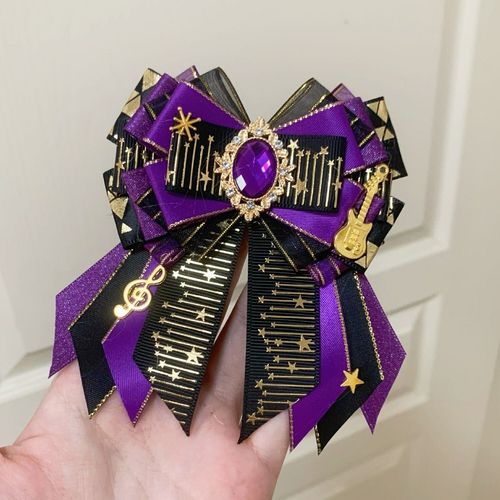 Notes Étoile Rétro Fait À La Main N?ud Cravate Broche Femmes Lolita Ensemble Uniforme Chemise Col Luxe Broche Accessoires