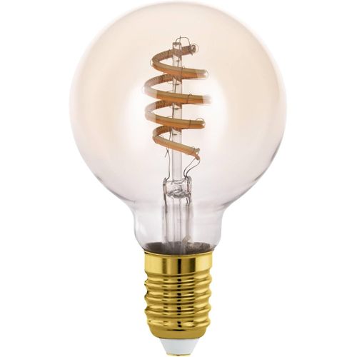 Connect.Z Ampoule Led E27 Connectée, G80, Zigbee, Contrôlable Par Appli Et Commande Vocale, Dimmable, Blanc Chaud - Froid, 360 Lumens, 5 Watts, Ambré, Design Vintage[Amp747398]