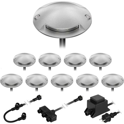 Lampadaire Led Bunda, 2 Lampes, Pour L'extérieur, Passable, Blanc Chaud, Lot De 10[Amp748182]